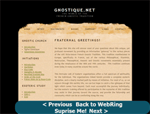 Tablet Screenshot of gnostique.net